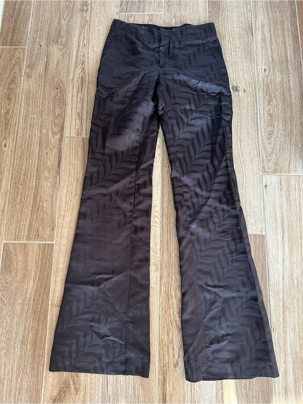 Gucci Black Jacquard Flare Jeans
